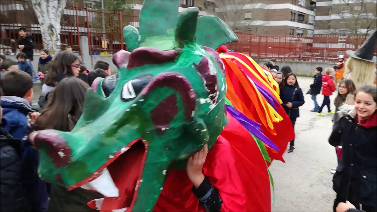 Charangas y dragón. Carnaval 2018. CEIP John Lennon.