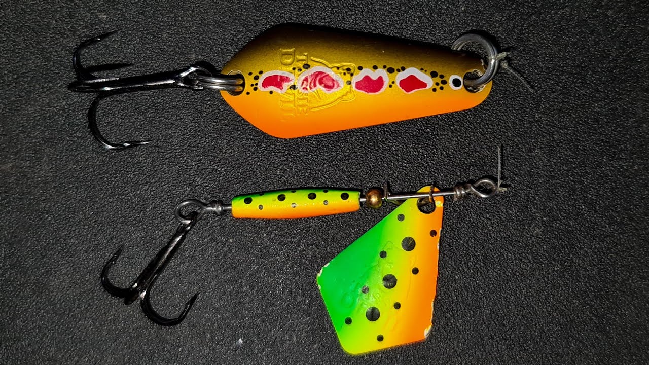 Spinners and spoons for trout and redfin (perch) fishing