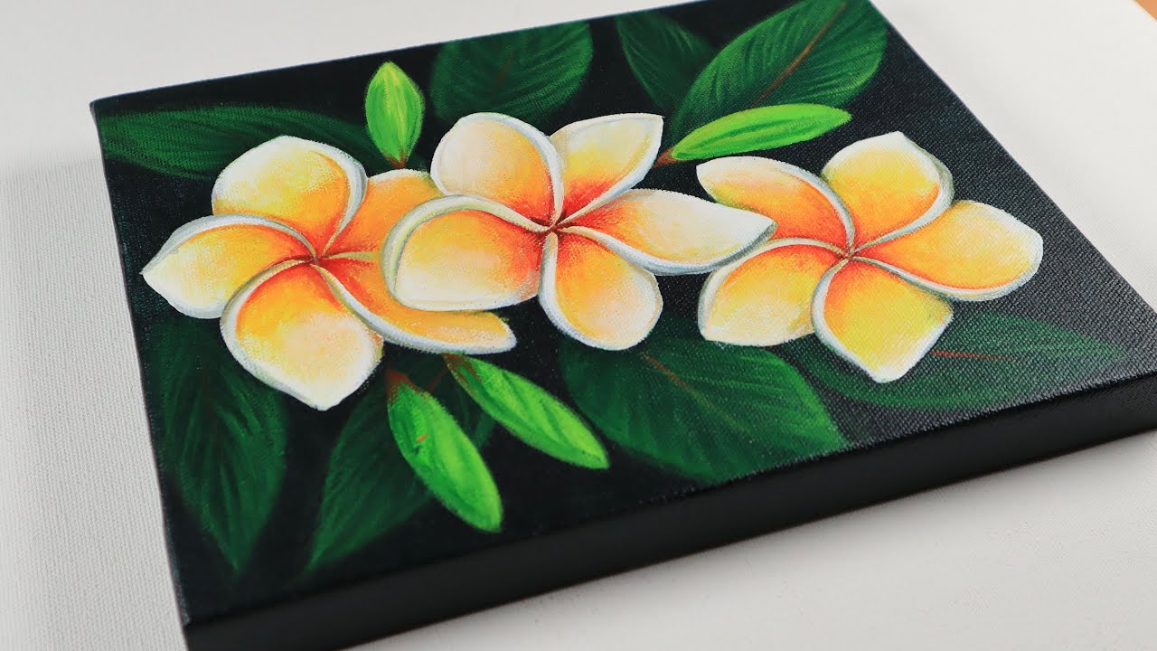 Acrylic Painting |  Flower Painting | Painting For Beginners