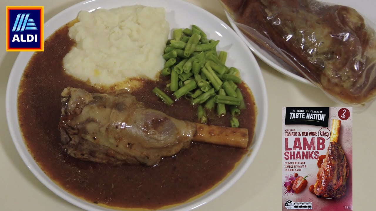 Aldi Lamb Shanks (Home Style With Tomato & Red Wine)