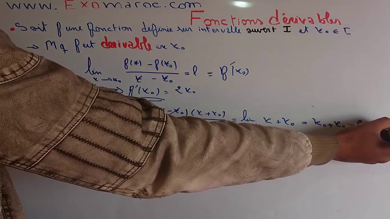 Fonctions dérivables  partie 1 : définition