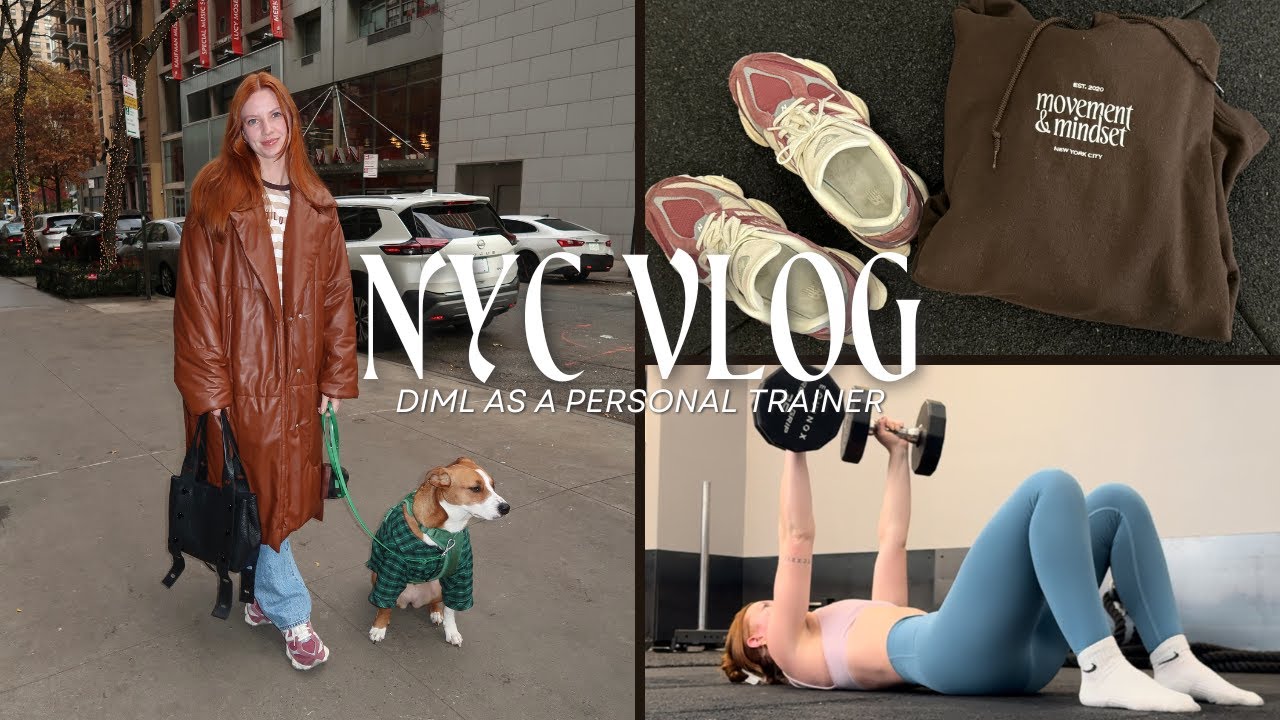 NYC VLOG | work days as a personal trainer + entrepreneurship in nyc + dealing with anxiety