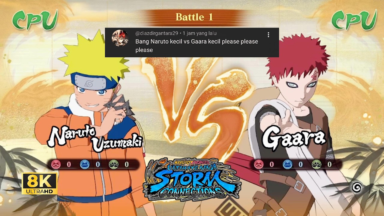 Little Naruto vs Little Gaara [Request Fight] | NARUTO X BORUTO Ultimate Ninja [8K 60FPS]
