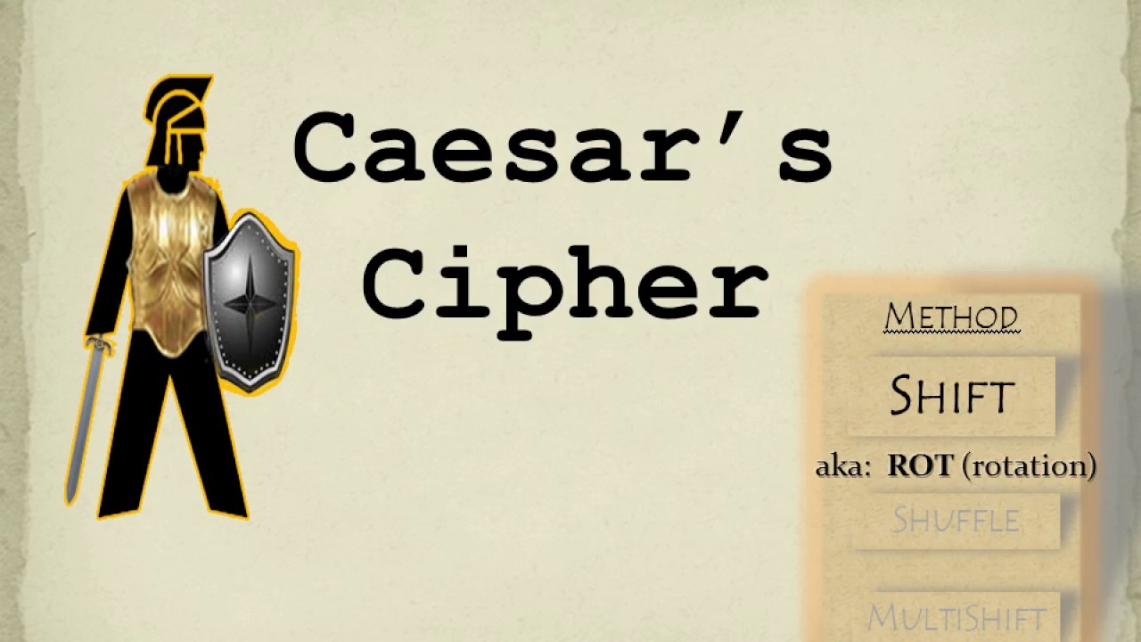 Basics I .. Caesar's Cipher