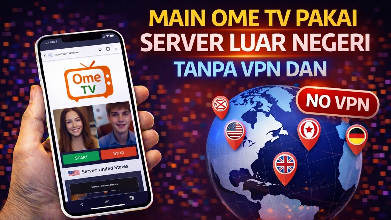 Cara Main Ome TV Pakai Server Luar Negeri Terbaru 2026 || Tanpa VPN Dan Tanpa Bayar