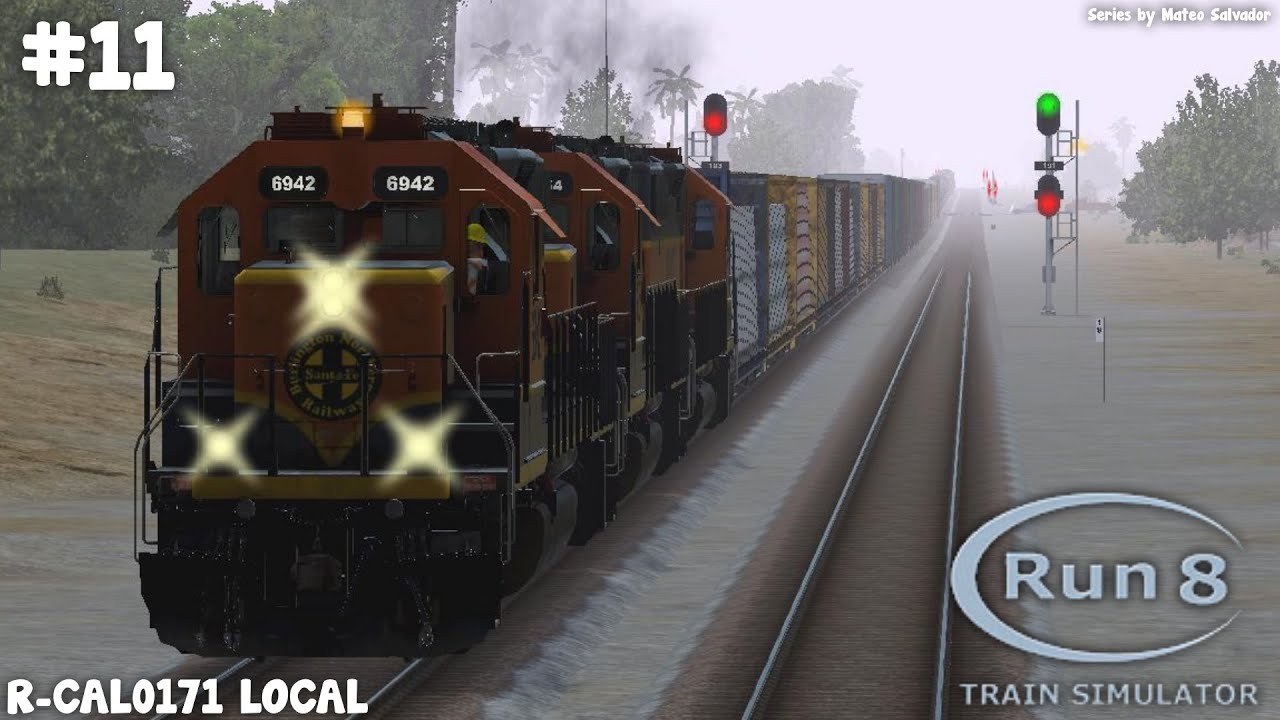 Run8 Train Simulator V3 #11 Running the R-CAL0171 Local to Industries!