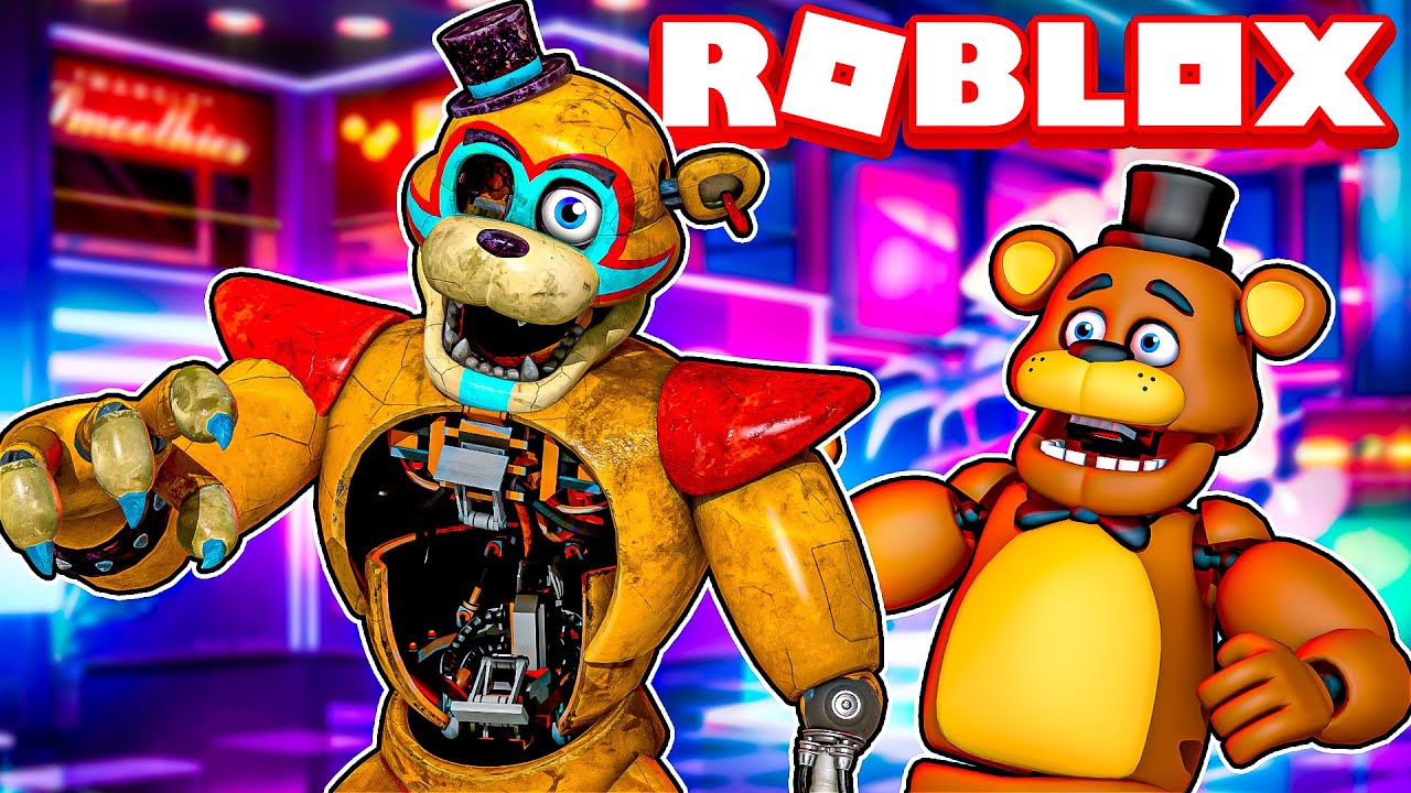 Shattered Glamrock Freddy in ROBLOX Security Breach Freddy and Funtime Freddy Plays