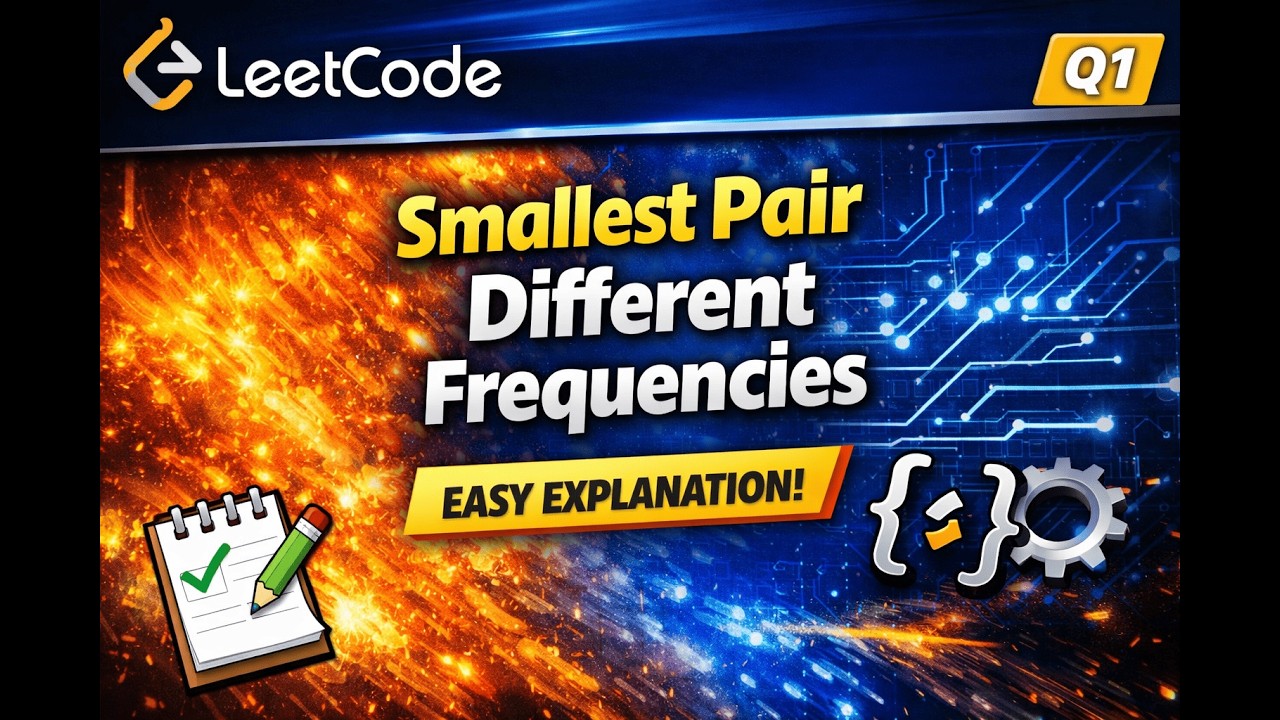 Smallest Pair With Different Frequencies | LeetCode Solution 🔥 Easy