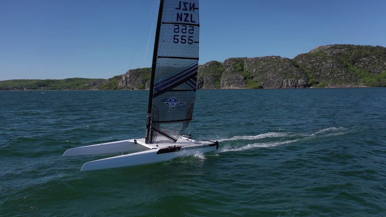 Phil Robertson - A Cat high speed foiling