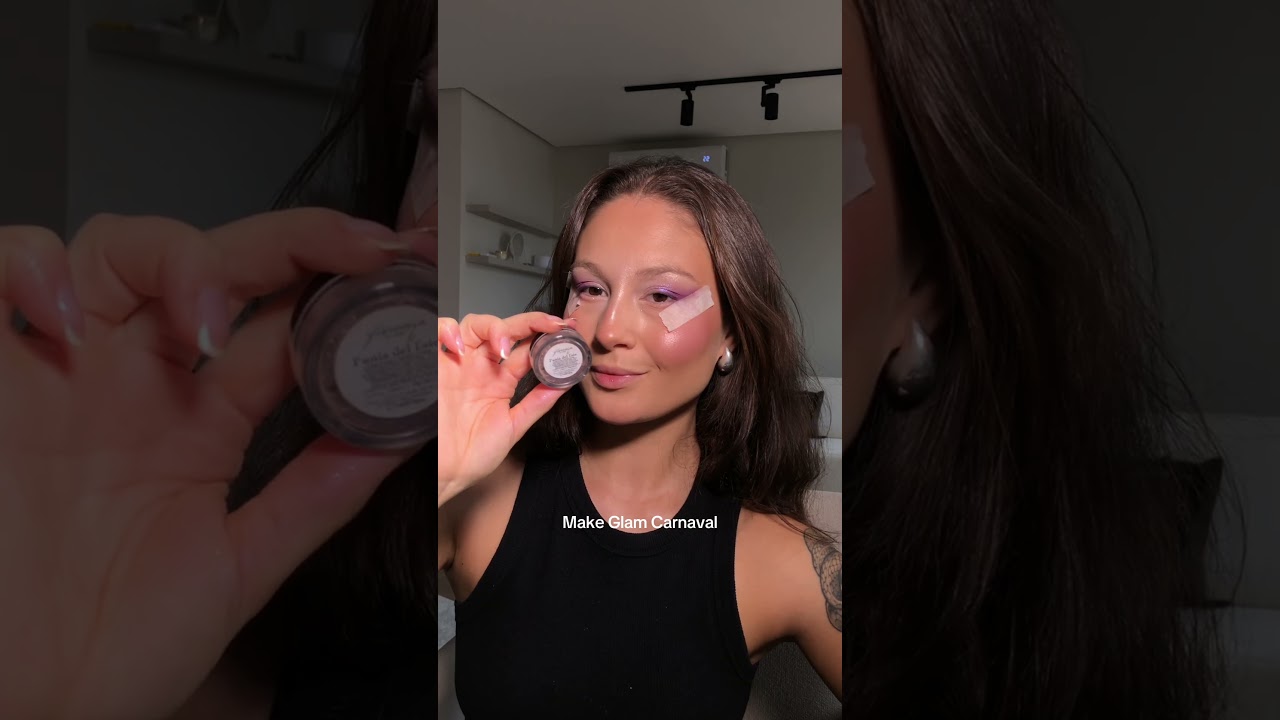Maquiagem Carnaval | Glam em tons de roxo #maquiagem #makeuptutorial