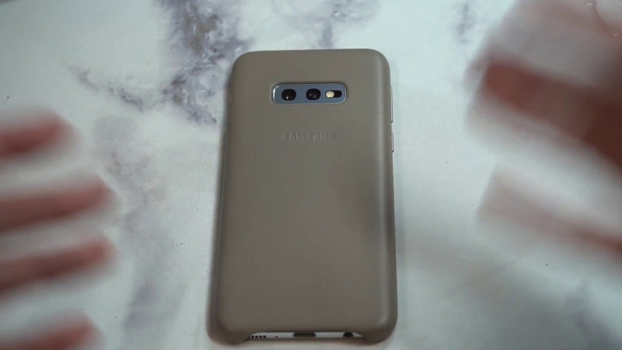 Samsung Official Galaxy S10e Genuine Leather Cover Case Gray Review