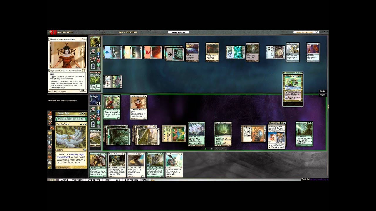 MTGO Commander - Captain Sisay vs. Cromat [HD]
