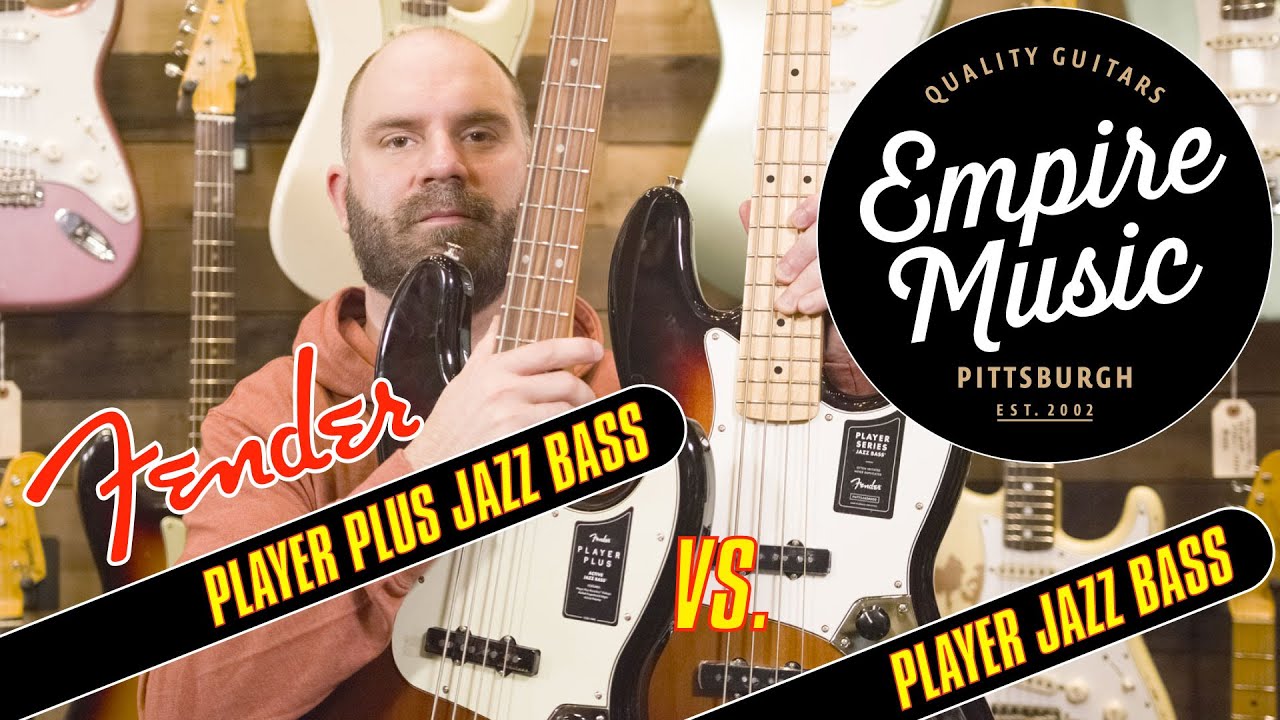 Fender Player Plus Vs. Player  - Jazz Bass Comparison - EMPIRE MUSIC