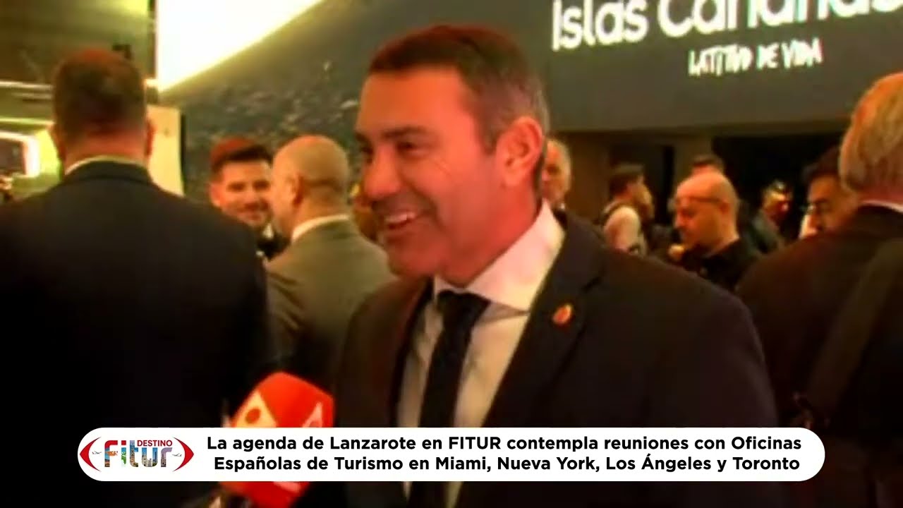Oswaldo Betancort, presidente Cabildo Lanzarote - Fitur 2026 | Mírame TV Canarias