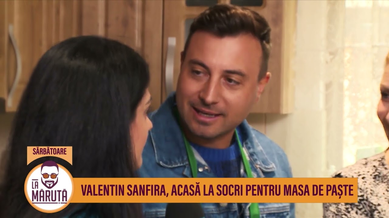 Valentin Sanfira, acasă la socri pentru masa de Paște