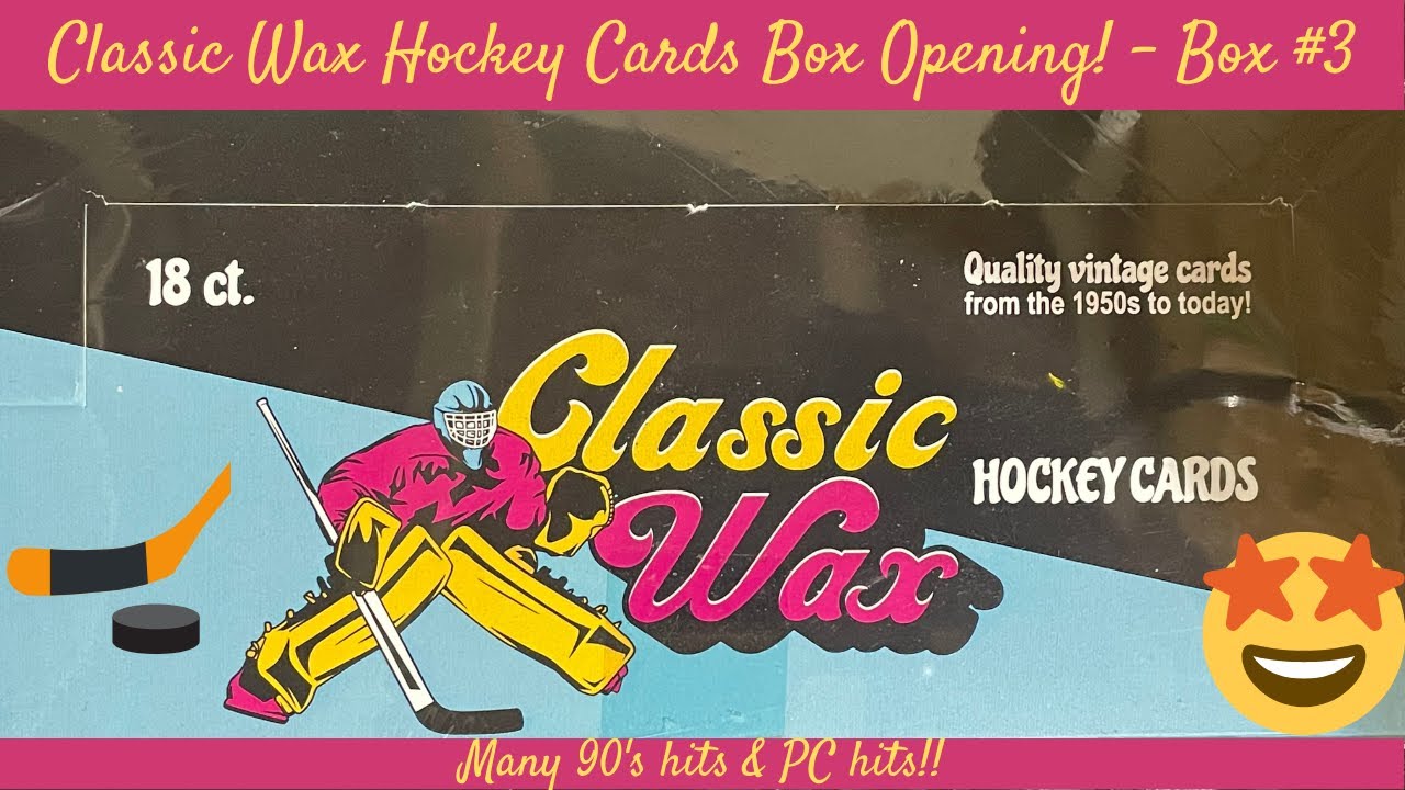 Classic Wax Hockey Card Box Opening! 3rd Box! Let's see what hits we get!!