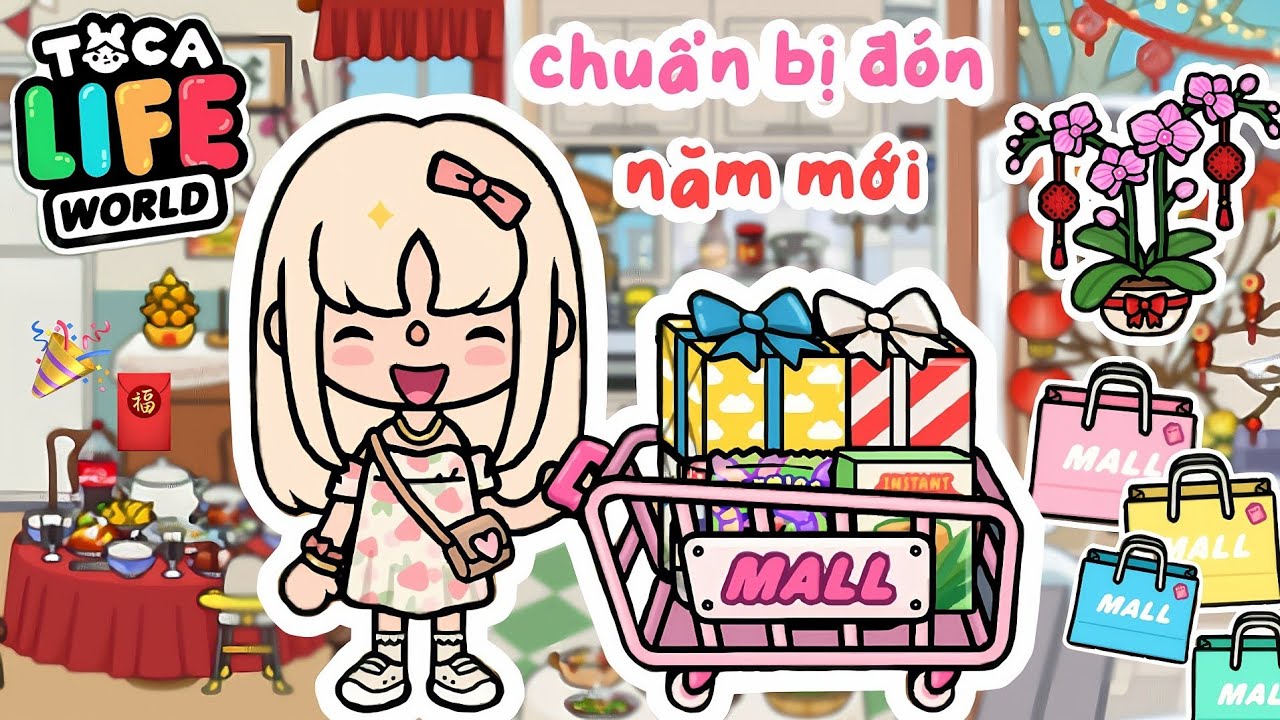 CÙNG BƠ ĐÓN NĂM MỚI 🎉✨🥂 | Bơ Channel | Toca Boca