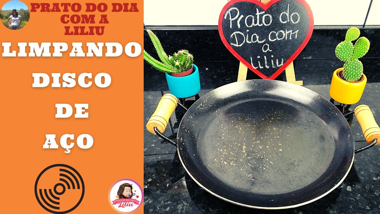 LIMPANDO E FAZENDO A CURA DO DISCO DE AÇO