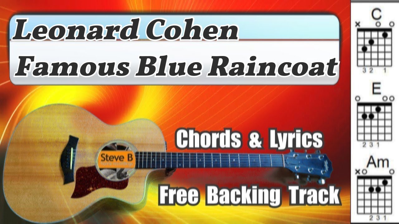 ❤️ Famous Blue Raincoat - Leonard Cohen - Cover - Free Backing Track -Chords and Lyrics #shorts