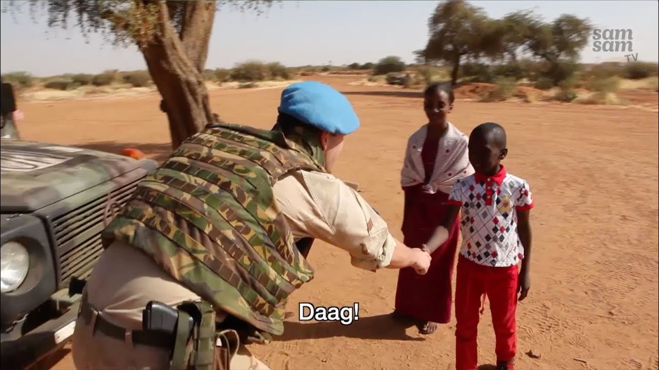 Ontmoeting met blauwhelmen in Mali