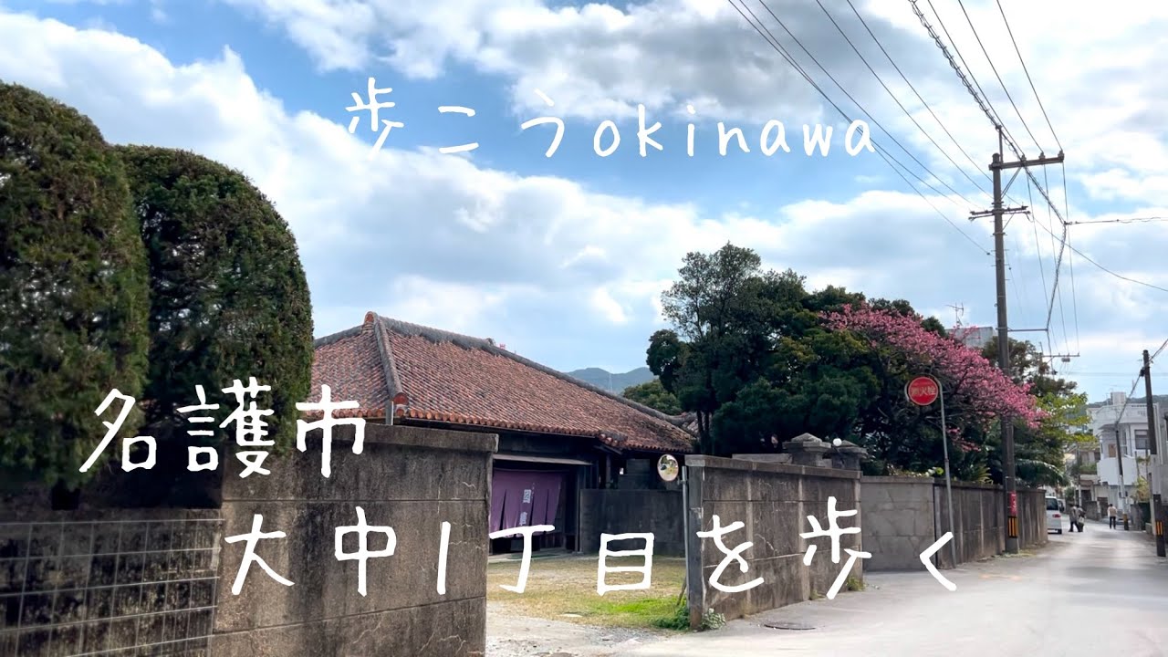 【沖縄205】名護市3 大中（おおなか）1丁目を歩く