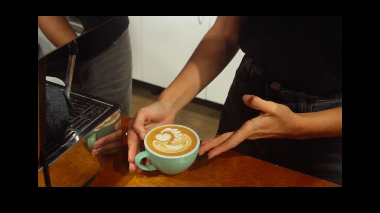 How to pour a Hanging Heart: Latte Art