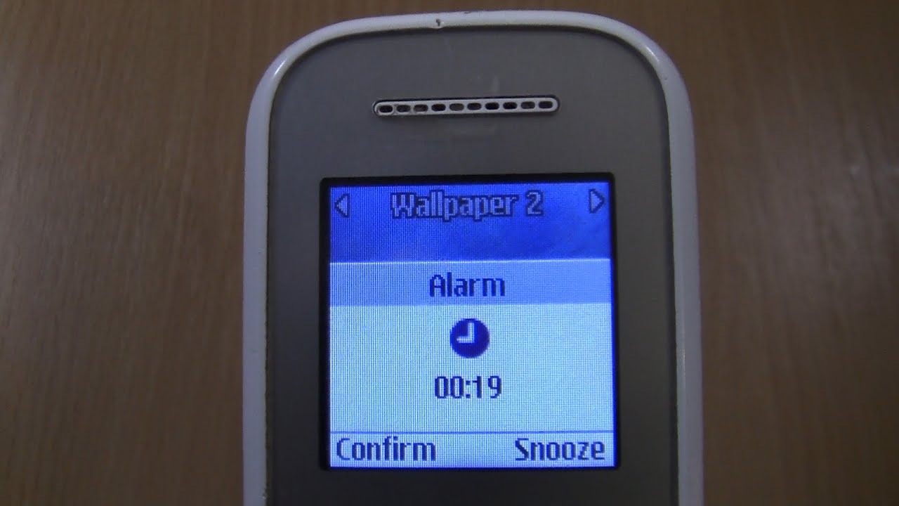 Samsung  E1200M Ringing alarms