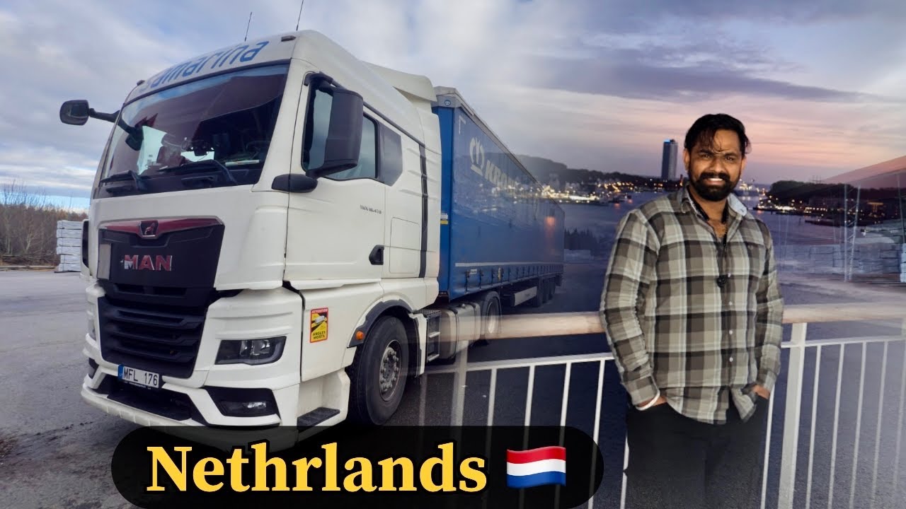 Swedan 🇸🇪to Nethrlands 🇳🇱  pehli bar europe truck driver vlog Hindi 