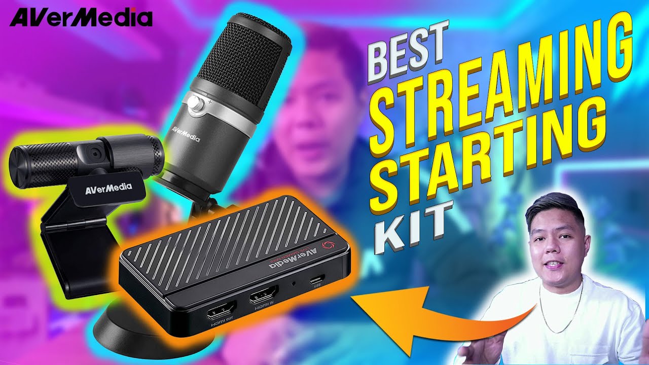Best Streaming Starting kit | AVermedia B0311 | Capture Card | Webcam | USB Condenser Microphone