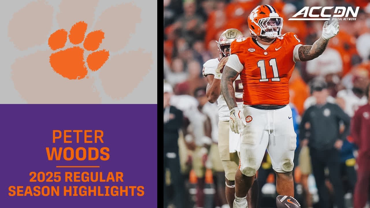 Peter Woods 2025 Regular Season Highlights | Clemson IDL