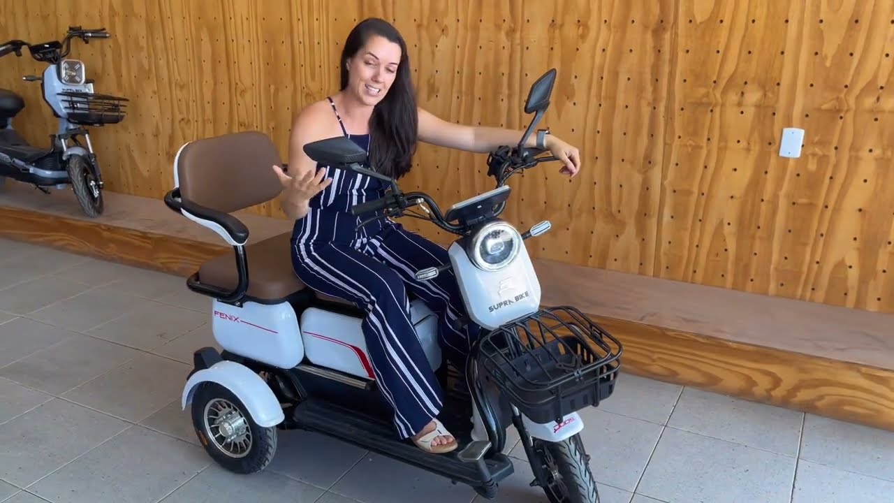 Moto Triciclo elétrico de 2 lugares que NÃO precisa de CNH