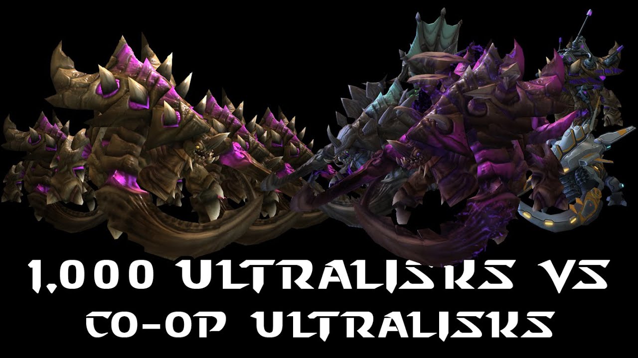 Starcraft 2 1000 Ultralisks VS Co-op ULTRALISKS (Part 6 of the series)