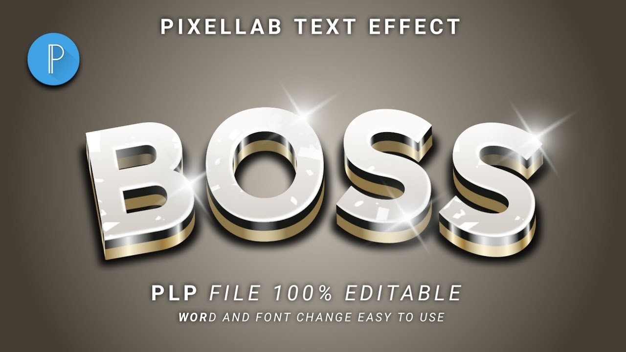 Boss Text effect in pixellab | pixellab plp file download | free plp file | text effect