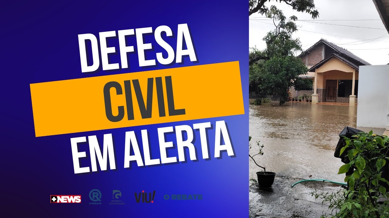 INMET MANTÉM ALERTA PARA TEMPORAIS E VENTOS DE ATÉ 100 KM/H