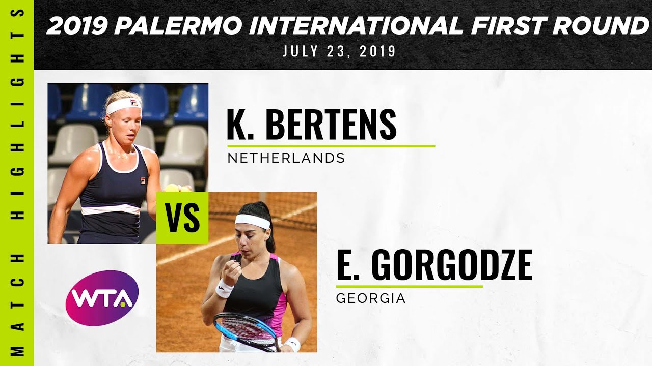 Kiki Bertens vs. Ekaterine Gorgodze | 2019 Palermo International First Round | WTA Highlights