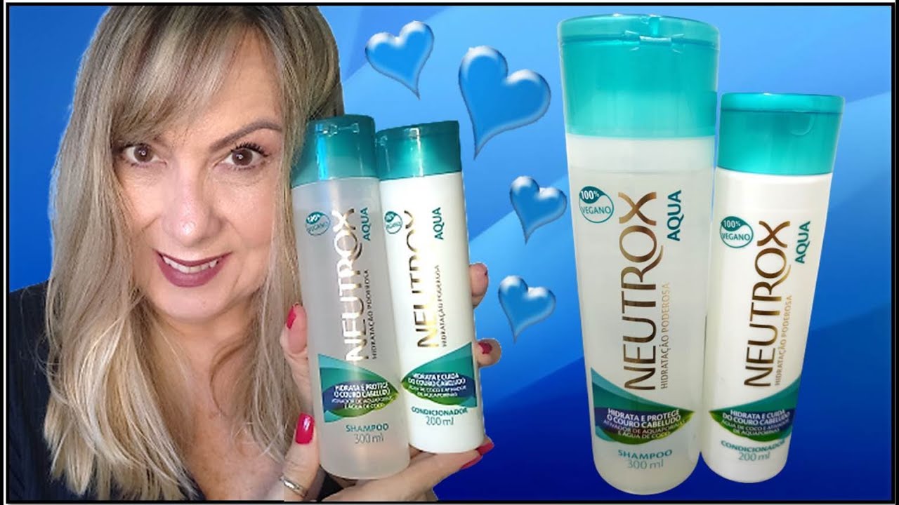 💙 RESENHA NEUTROX AQUA SHAMPOO E CONDICIONADOR BOM E BARATO!