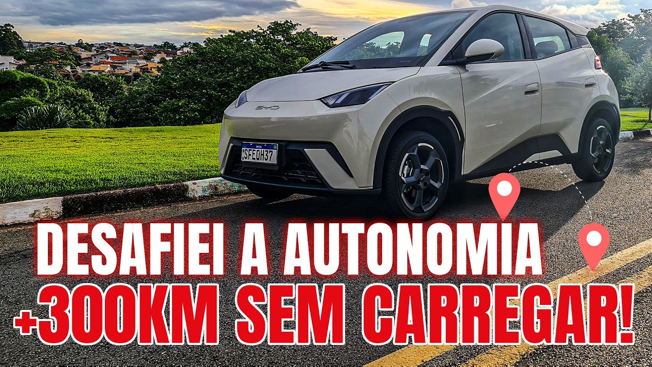 Desafiei a autonomia do BYD Dolphin Mini por mais de 300 km. Será que aguentou?