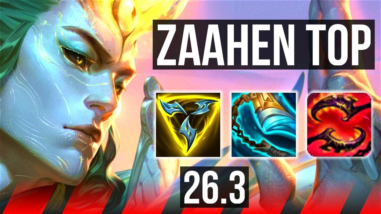 ZAAHEN vs GAREN (TOP) | Good KDA: 12/2/9 | KR Master | 26.3