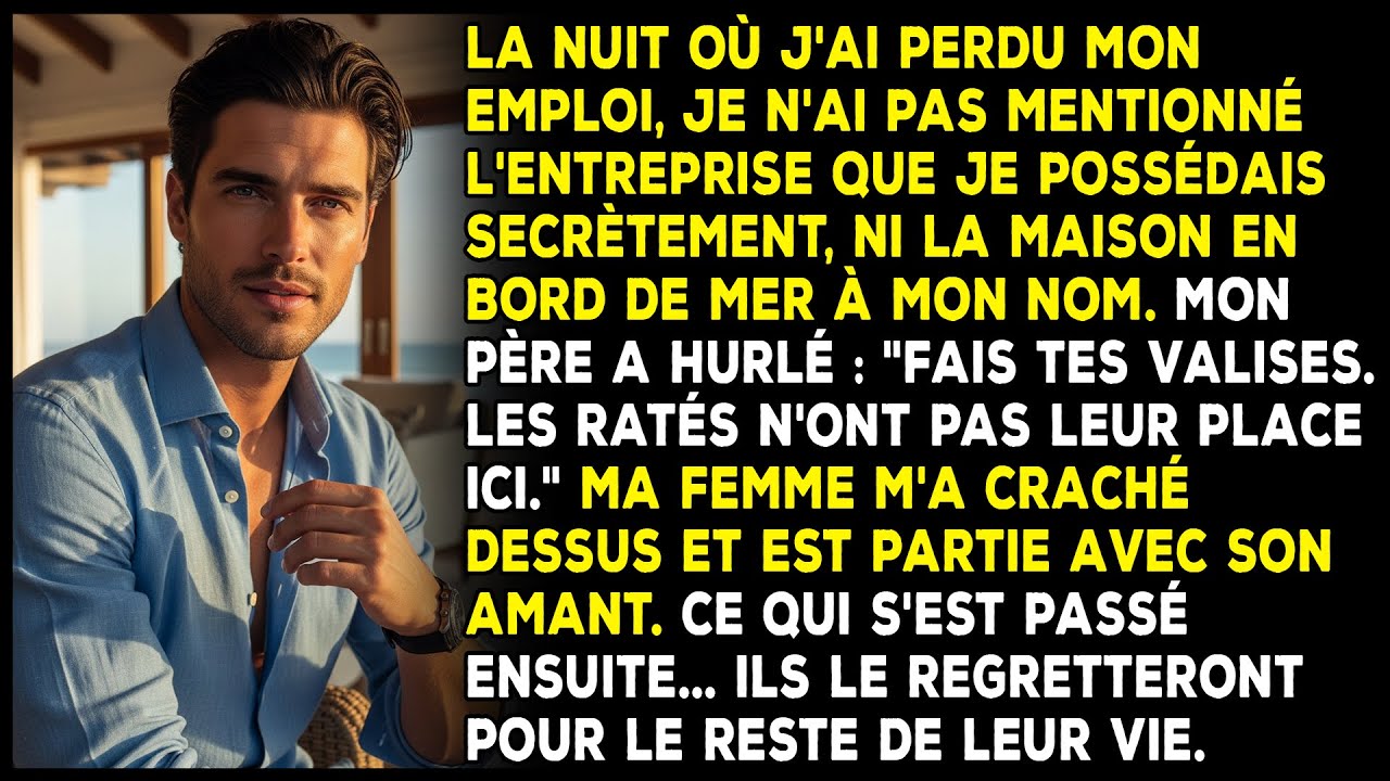 Père m’a chassé, ma femme m’a craché dessus — ils ignoraient que tout m’appartenait.