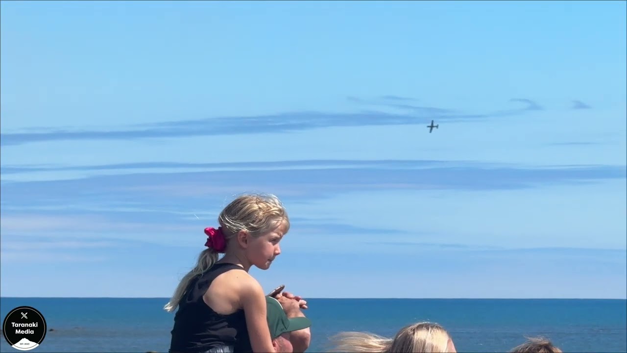 RNZAF Air Force Black Falcons Aerobatic Display in New Plymouth, Taranaki during AmeriCARna 2026