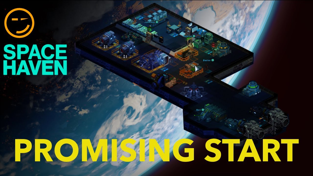 Space Haven: How to Start, Alpha11 Ep1 Medium Difficulty, Basic Platform Let's Play Gameplay