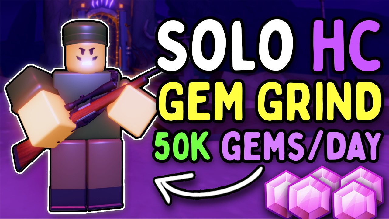 The NEW BEST Solo Gem Grinding Strategy NO SPECIAL TOWERS + FULL GUIDE | Roblox TDS