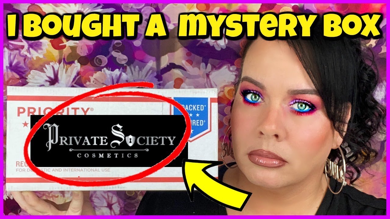 This Is CRAZY!? Unboxing a Makeup MYSTERY Box from Private Society Cosmetics July 2020