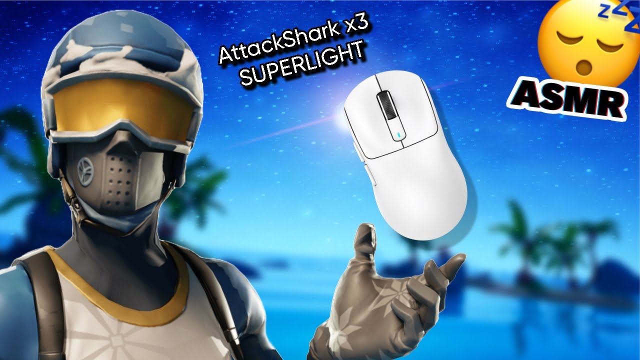 ASMR 😴 AttackShark x3 superlight gaming mouse | Unboxing + Fortnite Ranked 144hz 🏆