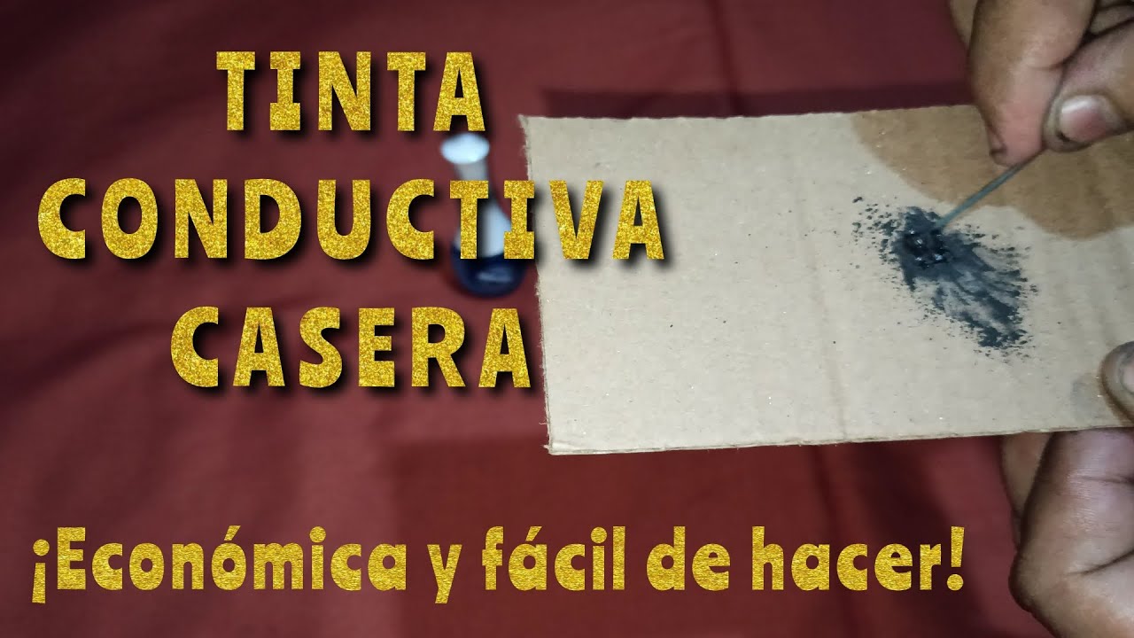 TINTA CONDUCTORA DE ELECTRICIDAD CASERA