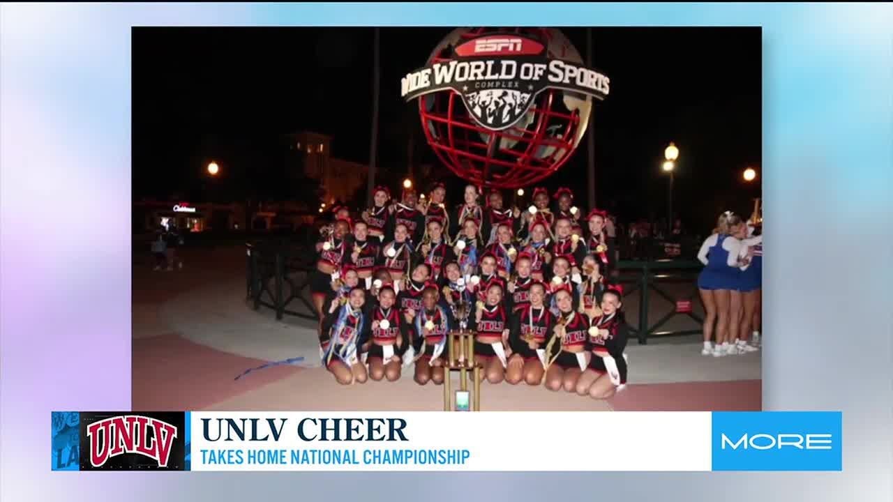 Dancing with the UNLV cheer team