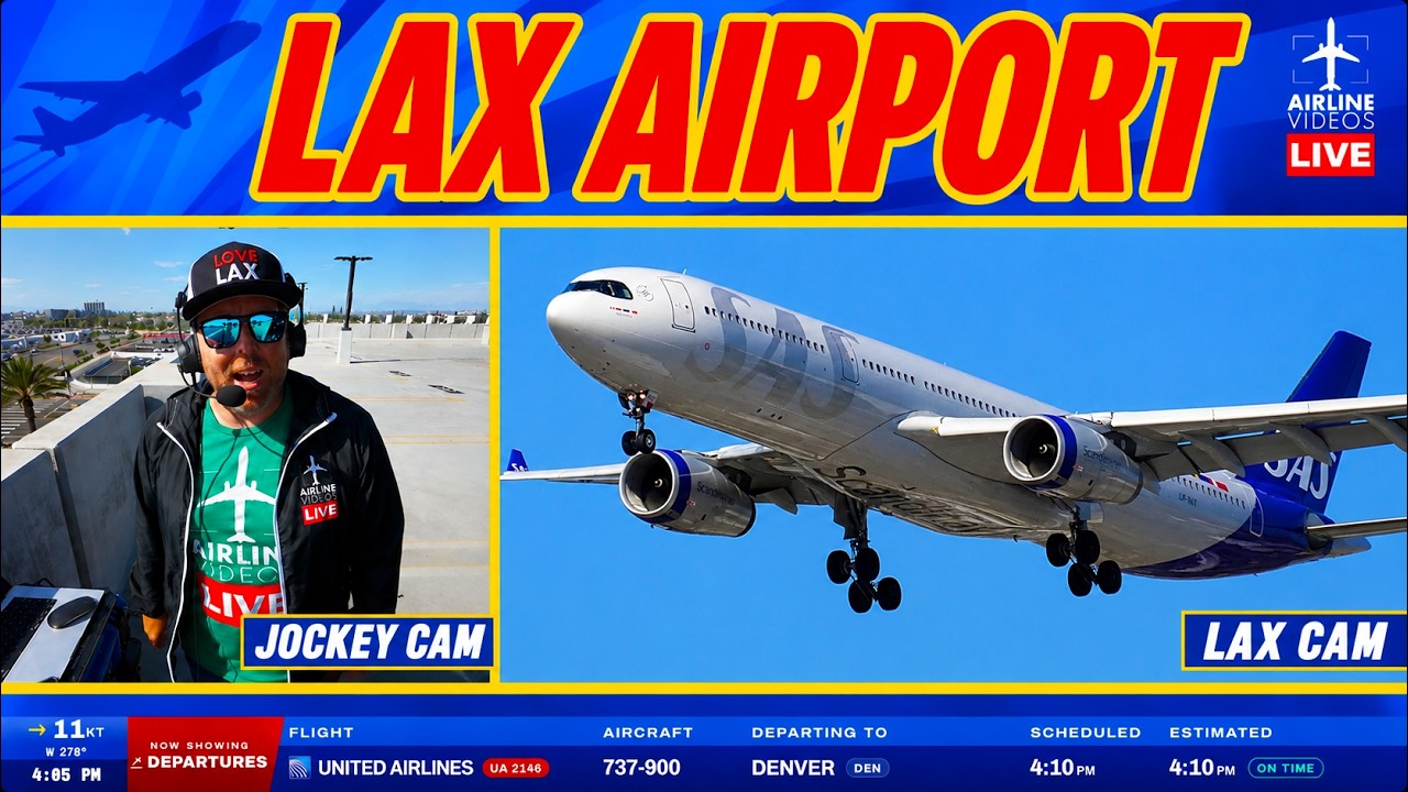 🔴LIVE LOS ANGELES (LAX) AIRPORT ACTION!  (August 21ST, 2026)