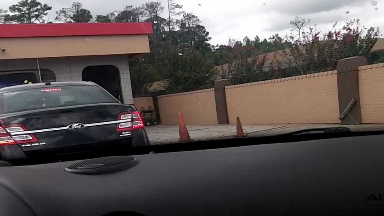 Riding Thru Mister Car Wash in Humble, TX