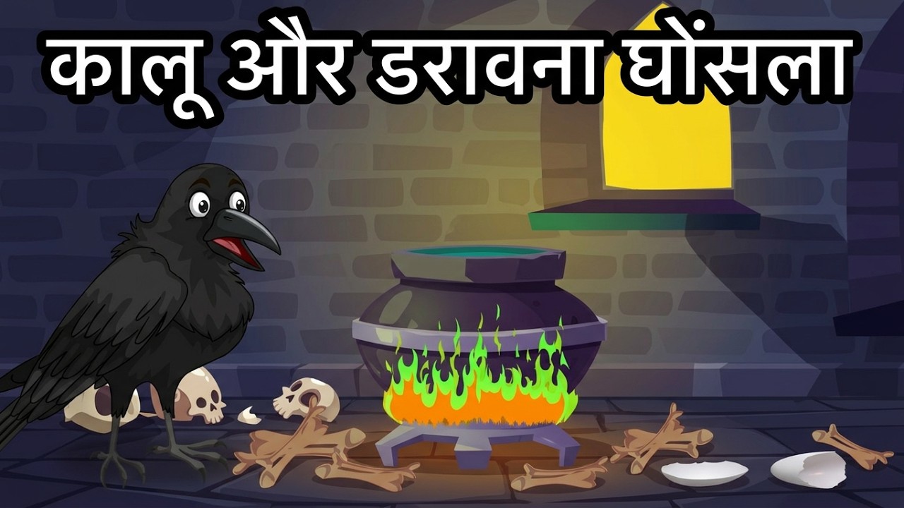 जंगल मे चुडैल । Jungle me Chudail | Hindi Cartoon Story | Chidiya aur kauwa Kahani