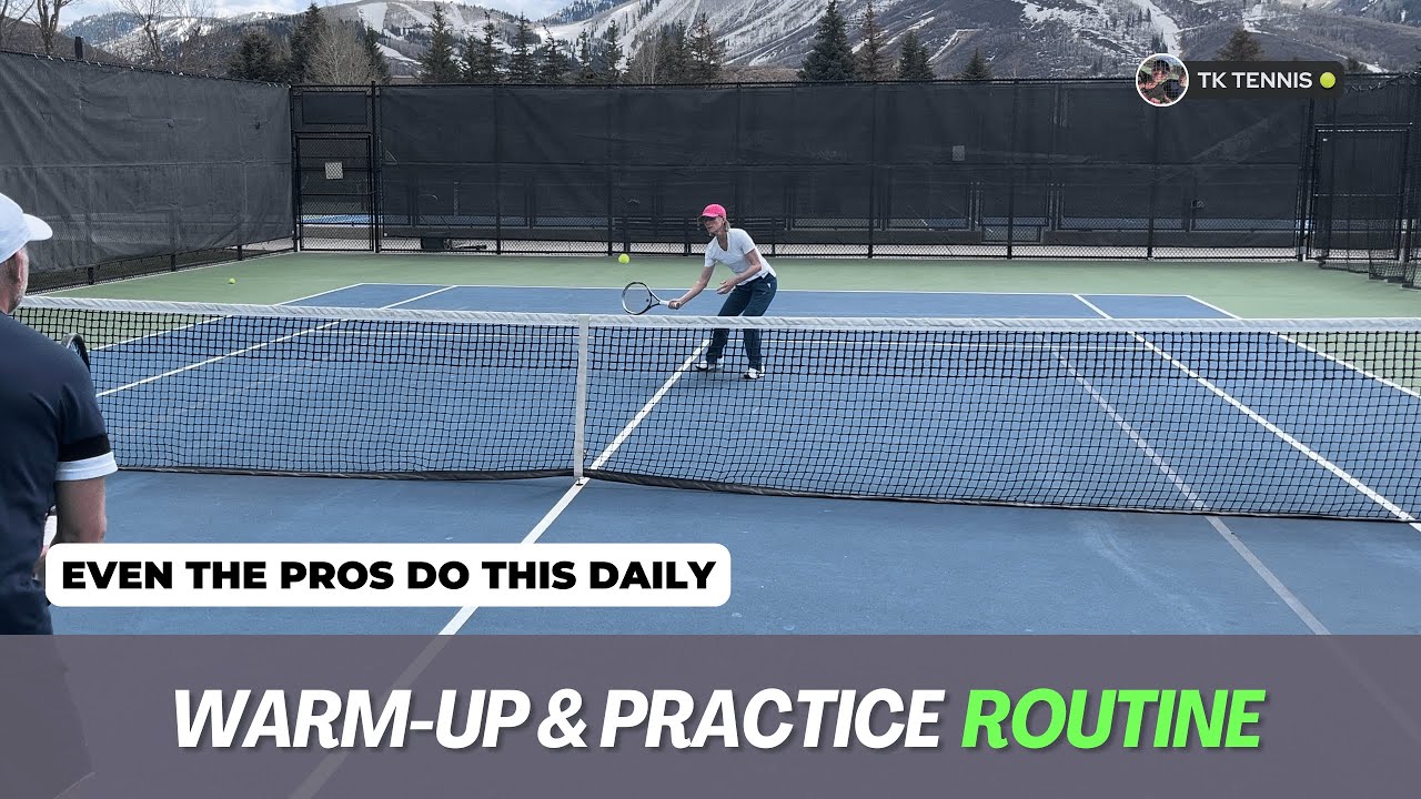 How to warmup and practice better? This routine will make you a much better tennis player